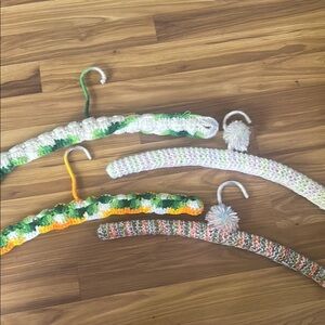 Colorful Crochet Hanger Set